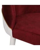 4 Chaises Nova rouge/blanc - 50x90x49 cm